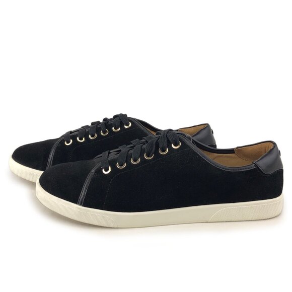 Vionic Brinley Black Suede Lace-up Sneakers 9 - Picture 2 of 13